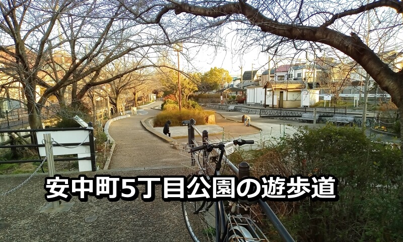 安中町5丁目公園の遊歩道